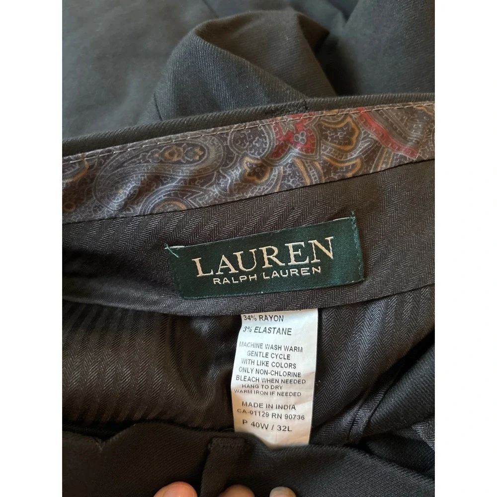 Lauren Ralph Lauren men's slacks black size 40/32‎